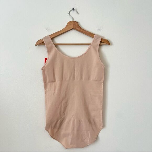 SPANX Smooth The Base Bodysuit in Tan NEW Size XL Sleeveless - Picture 7 of 10